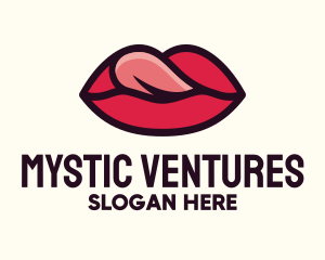 Tongue Lick Lip Cosmetics logo design