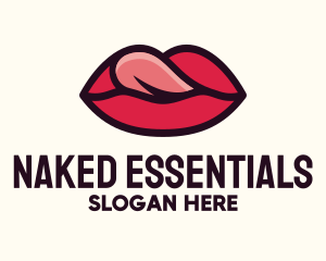 Tongue Lick Lip Cosmetics logo design