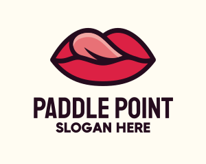 Tongue Lick Lip Cosmetics logo design