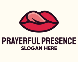 Tongue Lick Lip Cosmetics logo design