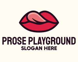 Tongue Lick Lip Cosmetics logo design