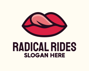 Tongue Lick Lip Cosmetics logo design