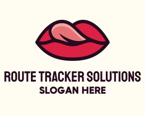 Tongue Lick Lip Cosmetics logo design