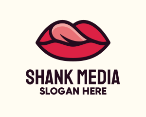 Tongue Lick Lip Cosmetics logo design