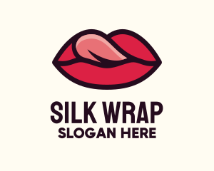 Tongue Lick Lip Cosmetics logo design