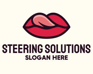 Tongue Lick Lip Cosmetics logo design