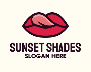 Tongue Lick Lip Cosmetics logo design