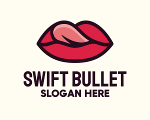 Tongue Lick Lip Cosmetics logo design