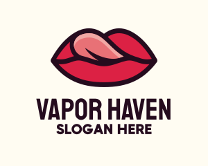 Tongue Lick Lip Cosmetics logo design