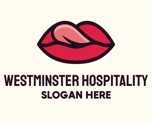 Tongue Lick Lip Cosmetics logo design