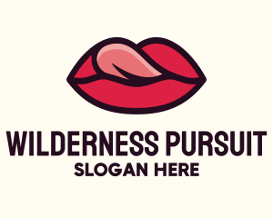 Tongue Lick Lip Cosmetics logo design