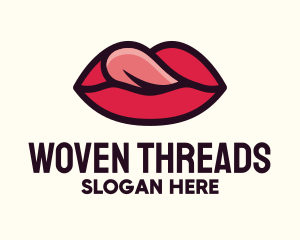 Tongue Lick Lip Cosmetics logo design