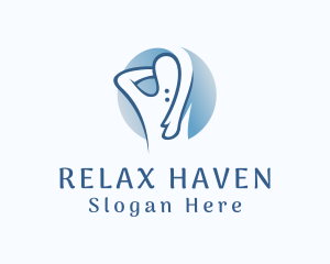 Back Relaxing Massage logo design