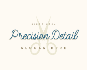 Designer Seamstress Scissors logo design