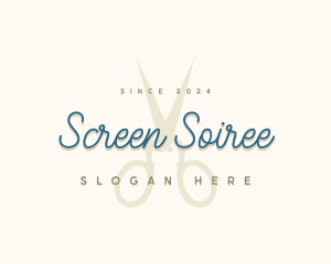 Designer Seamstress Scissors logo design