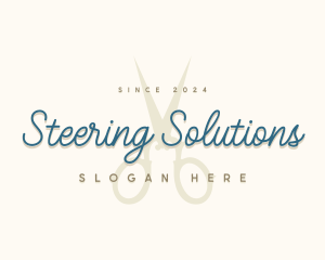 Designer Seamstress Scissors logo design