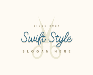 Designer Seamstress Scissors logo design