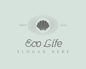 Elegant Shell Resort logo design