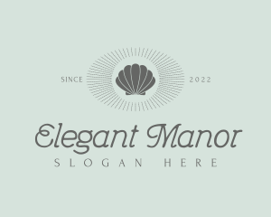 Elegant Shell Resort logo design