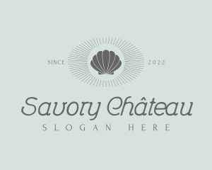 Elegant Shell Resort logo design