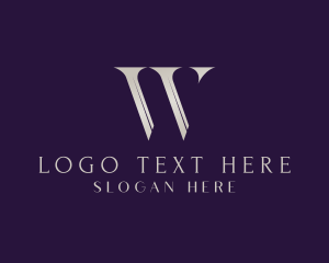 Premium Luxury Letter W logo