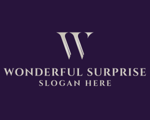 Premium Luxury Letter W logo design