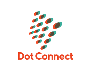 Digital Dots Anaglyph logo design