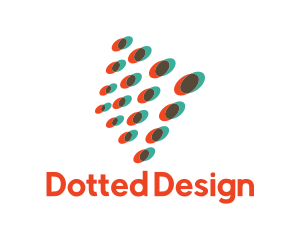 Digital Dots Anaglyph logo design