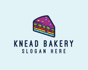 Rainbow Cake Bakery logo design