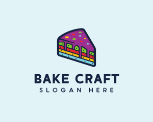 Rainbow Cake Bakery logo design