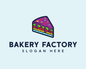 Rainbow Cake Bakery logo design