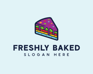 Rainbow Cake Bakery logo design