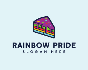 Rainbow Cake Bakery logo design