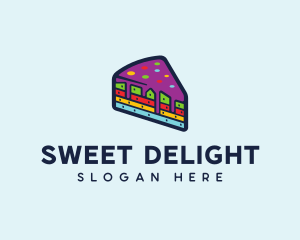 Rainbow Cake Bakery logo design