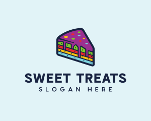 Rainbow Cake Bakery logo design