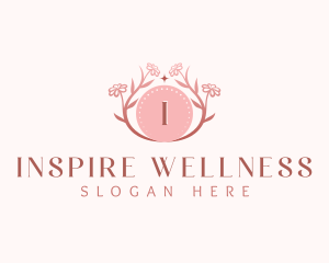 Floral Wellness Flowers logo design