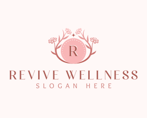 Floral Wellness Flowers logo design