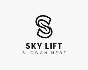 Professional Brand Swoosh Letter S logo design