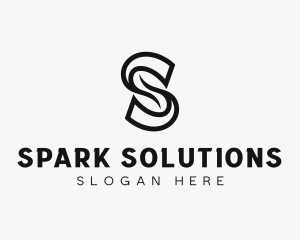 Professional Brand Swoosh Letter S logo design