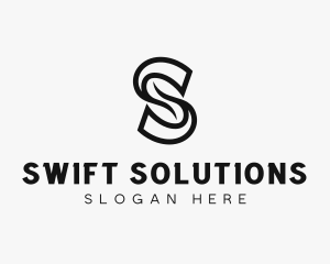 Professional Brand Swoosh Letter S logo design