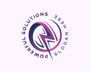 Electric Lightning Bolt logo design