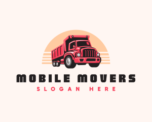 Carrier Truck Transportation logo design