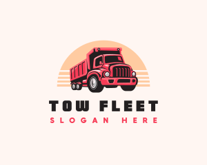 Carrier Truck Transportation logo design