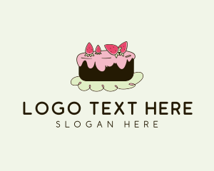 Strawberry Frosting Cake Logo