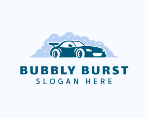 Bubbles Car Cleaning logo design