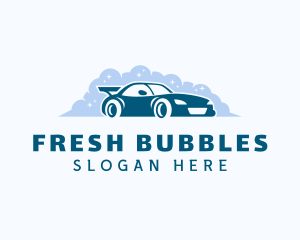 Bubbles Car Cleaning logo design