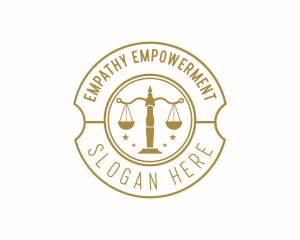 Justice Legal Law logo design