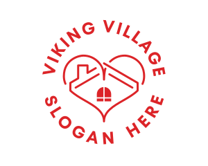 Love House Village logo design