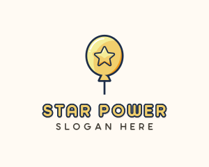 Star Balloon Celebration logo design