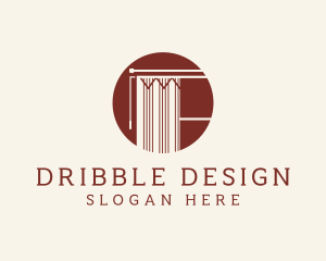 Home Curtain Interior Design  logo design